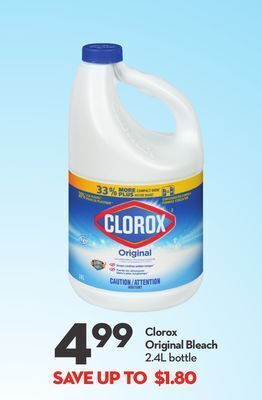 Longo's Clorox original bleach offer