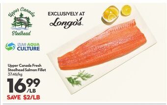 Longo's Upper canada fresh steelhead salmon fillet offer