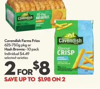 Longo's Cavendish farms fries offer