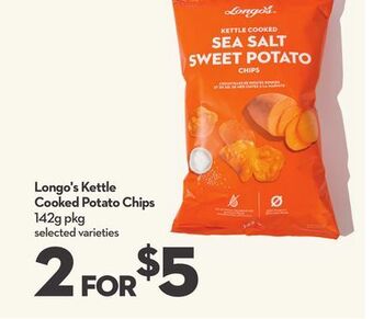Longo's Longo's kettle cooked potato chips offer