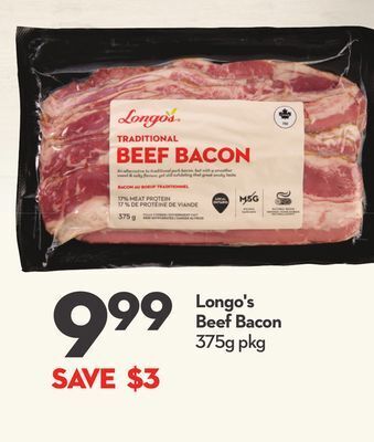 Longo's Longo's beef bacon offer