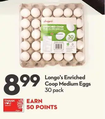 Longo's Longo's enriched coop medium eggs offer