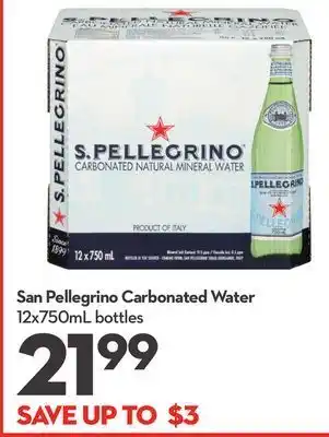 Longo's San pellegrino carbonated water offer
