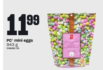 Loblaws Pc® mini eggs, 943 g offer