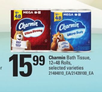 Loblaws Charmin bath tissue, 12=48 rolls offer