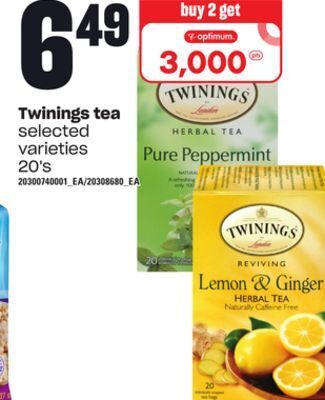Loblaws Twinings tea, 20's offer
