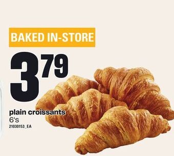 Loblaws Plain croissants, 6's offer