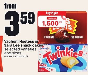 Loblaws Vachon, hostess or sara lee snack cakes offer