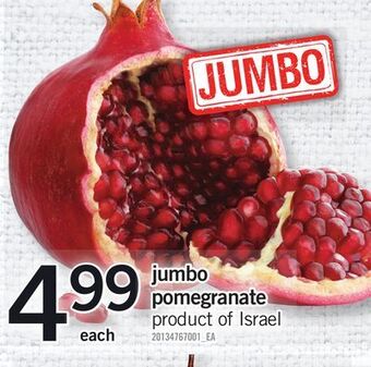Fortinos Jumbo pomegranate offer