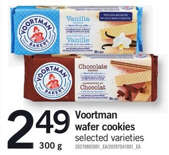 Fortinos Voortman wafer cookies, 300 g offer