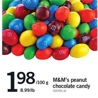 Fortinos M&m's peanut chocolate candy offer