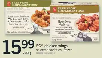 Fortinos Pc® chicken wings, 700 g offer