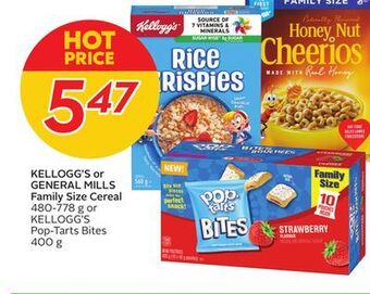 Sobeys Kellogg's or general mills family size cereal offer