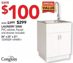 RONA Conglom laundry sink offer
