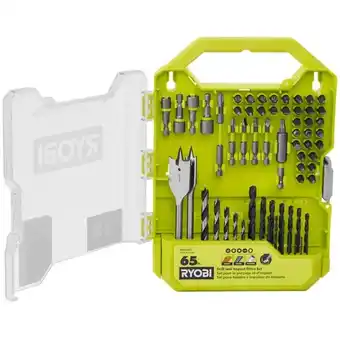 Home Depot 65-piece ryobi drill and impact drive kit offer