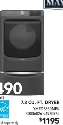 RONA Maytag 7.3 cu. ft. dryer offer