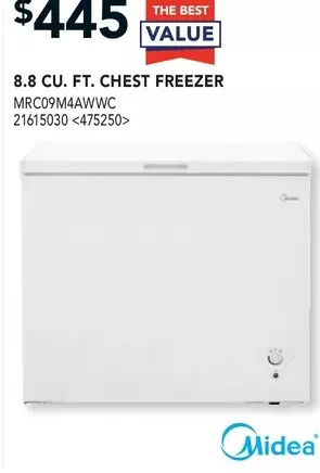 RONA Midea 8.8 cu. ft. chest freezer offer