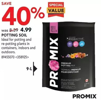 RONA Promix potting soil offer
