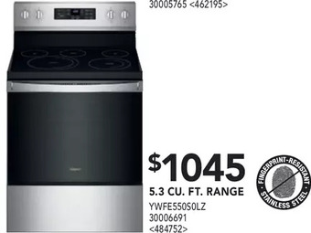 Whirlpool 5.3 cu. ft. range