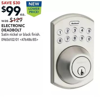 RONA Weiser electronic deadbolt offer