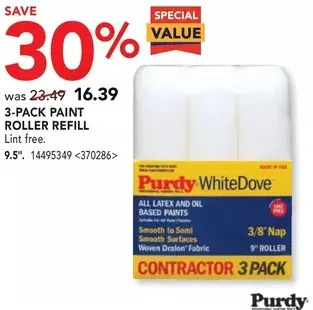 RONA Purdy 3-pack paint roller refill offer