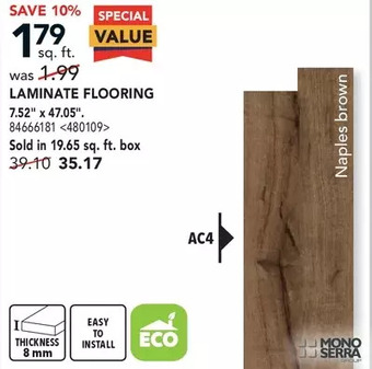 RONA Mono serra laminate flooring offer