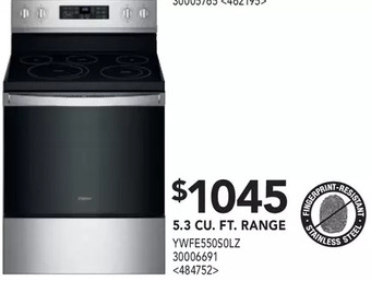 RONA Whirlpool 5.3 cu. ft. range offer