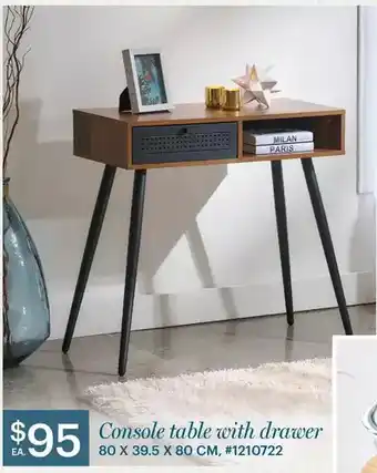 Giant Tiger Console table with drawer offer