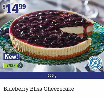 M & M Food Market Blueberry bliss cheezecake offer