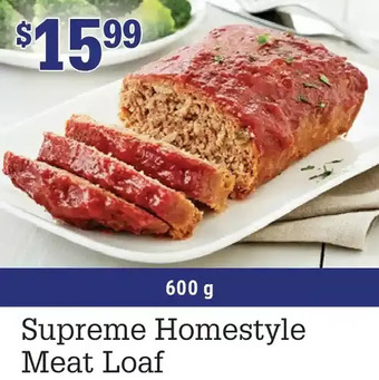 M & M Food Market Supreme homestyle meat loaf offer