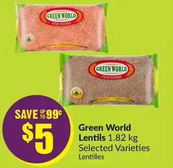 FreshCo Green world lentils offer