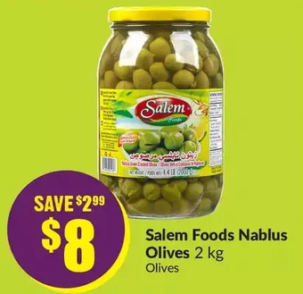 FreshCo Salem foods nablus olives offer