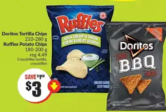 FreshCo Doritos tortilla chips | ruffles potato chips offer