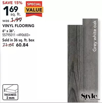 RONA Style selections vinyl flooring offer