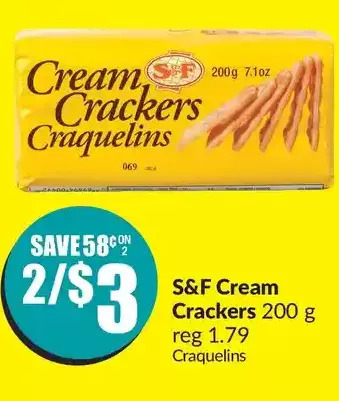 FreshCo S&f cream crackers offer