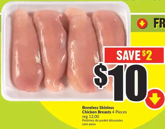 FreshCo Boneless skinless chicken breasts offer