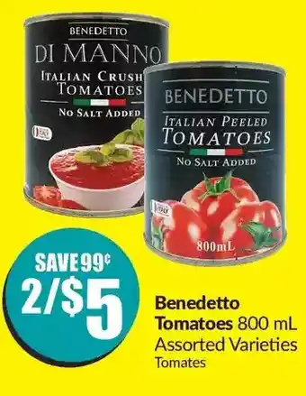 FreshCo Benedetto tomatoes offer