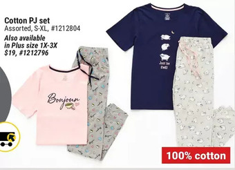 Giant Tiger Cotton pj set offer