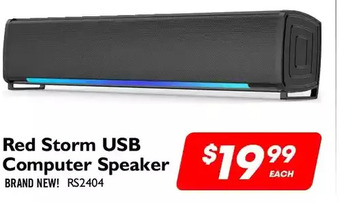 Red storm usb computer speaker