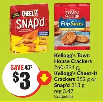 FreshCo Kellogg's town house crackers, kellogg's cheez-it crackers or snapd offer