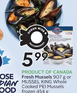 Sobeys Fresh mussels offer