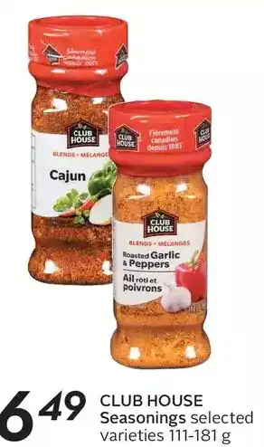 Sobeys Club house seasonings offer