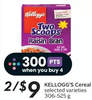 Sobeys Kellogg's cereal offer