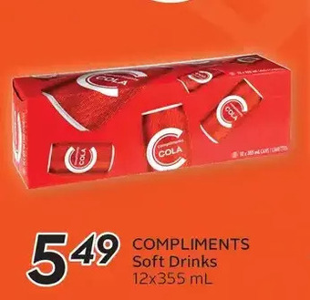 Sobeys Compliments soft drinks offer