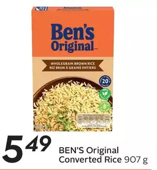 Sobeys Ben's original converted rice offer