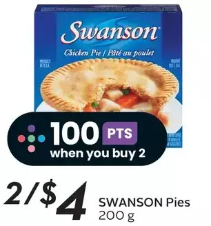 Sobeys Swanson pies offer