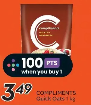 Sobeys Compliments quick oats offer