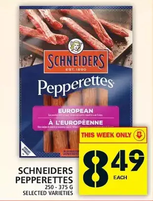 Food Basics Schneiders pepperettes offer