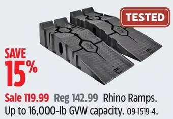 Canadian Tire Rhino ramps offer
