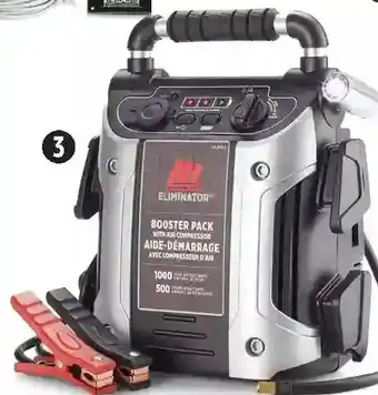 Canadian Tire Eliminator 1000a booster pack with air compressor offer